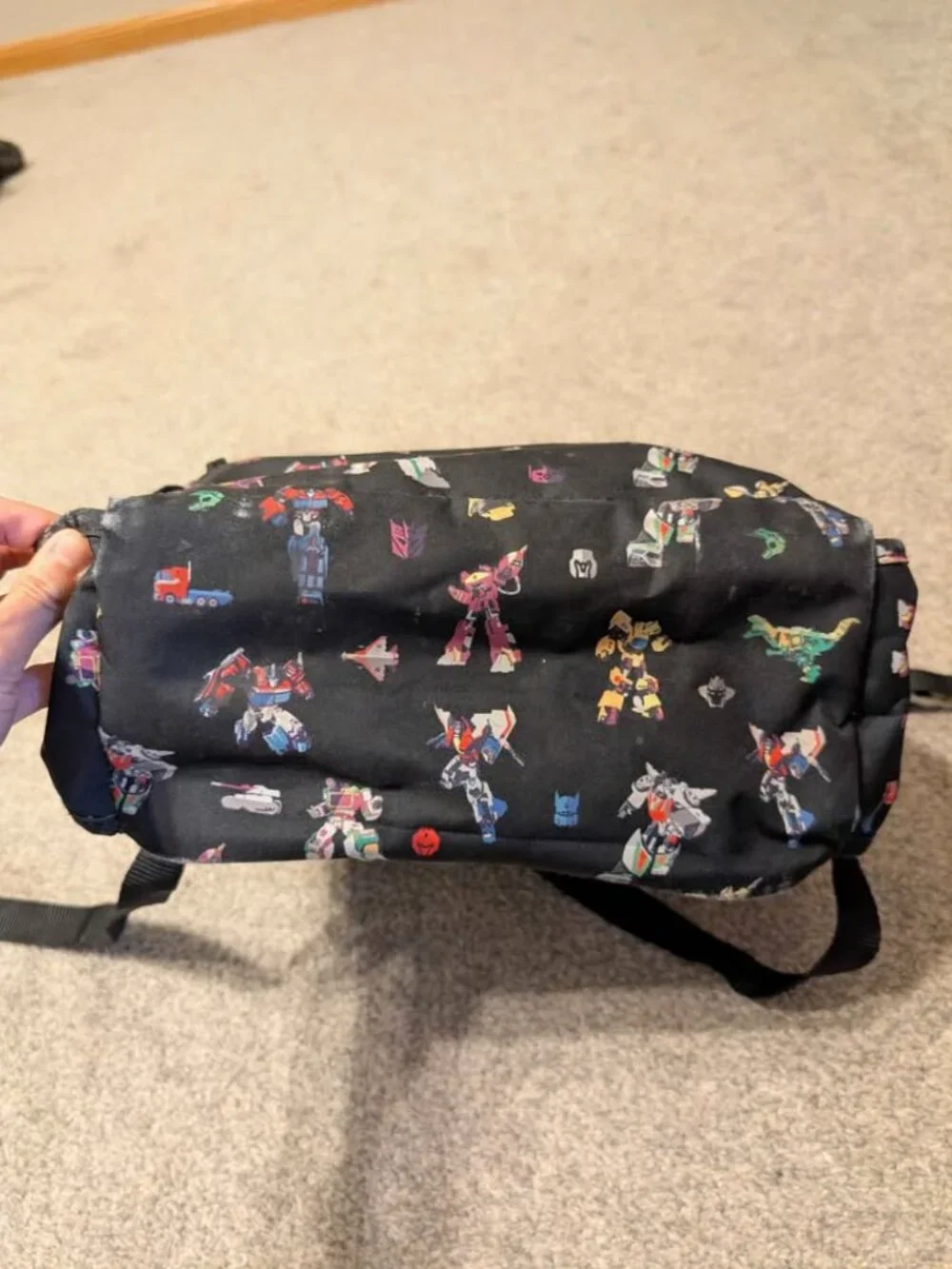 Simple modern transformer backpack